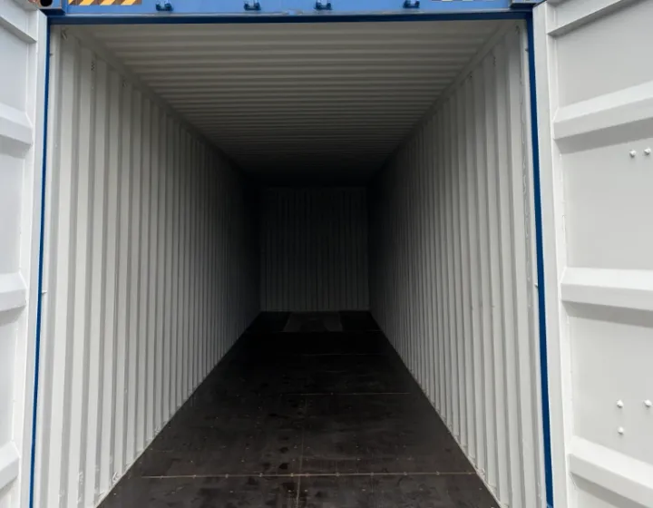Container delivery truck